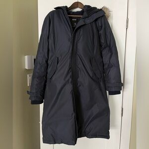 Aritzia TNA Summit Parka - Navy - Size L
